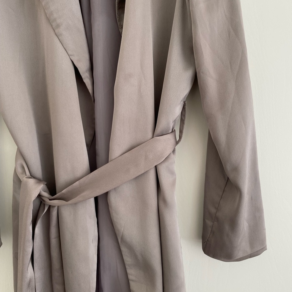 Satin gray coat/blazer